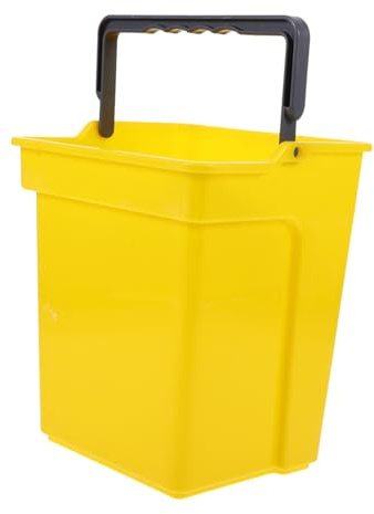 Cabilock Cubo de Limpieza Cuadrado con Asa Portátil y Resistente para Hogar Oficina y Escuela para Almacenamiento y Transporte de Agua y Productos de Limpieza