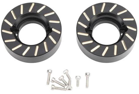 Contrepoids d'articulation de roue en laiton, pièces de mise à niveau noires pour voiture sur chenilles SCX10 II 90046 RC