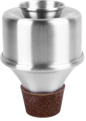 Silenciador de práctica para trompeta mini, silenciador de trompeta de aleación de aluminio con base de corcho, diseño compacto y recto para jugadores adultos y principiantes, idea