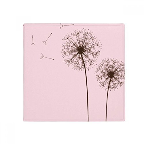 DIYthinker Fleur Plante de Graine de Pissenlit antidérapant Tapis de Sol pour Animal Domestique Porte de Cuisine de Maison carré 80 cm Cadeau