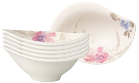 Villeroy & Boch Mariefleur Gris Serve & Salad 1041053932 - Set di 6 Ciotole per Salse, in Acciaio Inox