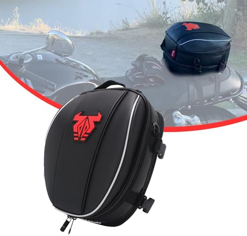 Red Motorcycle Tail Bag Luggage Storage Seat Saddle Bags Multifunctional for Dirt Bike Dual Sport Enduro