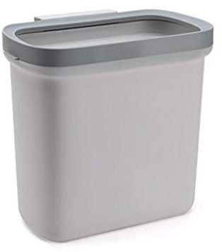 ZAW Poubelle Moderne Poubelle, Suspendre Poubelle sous évier de Cuisine, avec à Anneau de Sac en Plastique Fix Garbage Wastebasket Over Cabinet Porte Poubelle Cuisine (Color : Gris, Taille : Medium)