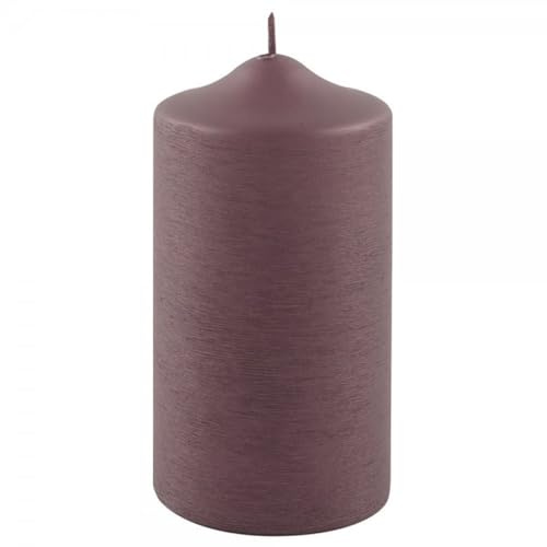 Fink - Kerze, Stumpenkerze - Paraffin - Farbe: Bordeaux - (ØxH) 8 x 15 cm