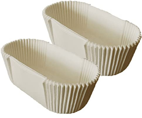 Loaf Tin Liners,40PCS Disposable Bread Baking Paper Tins Non Stick Cake Tin Parchment Paper Greaseproof Paper Cake Tin Liners for Muffins Cupcakes Mini Snacks-Disposable Oval Eclair Liners