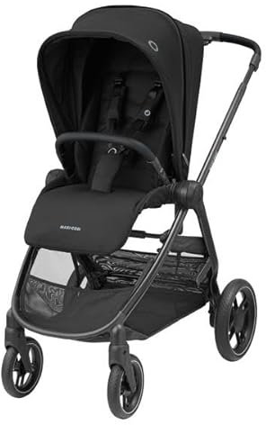Maxi-Cosi Street Kinderwagen,0–4 Jahre, einhändig zusammenklappbar, mit Maxi-Cosi Babyschalen kompatibel, XL-Korb, Essential Black