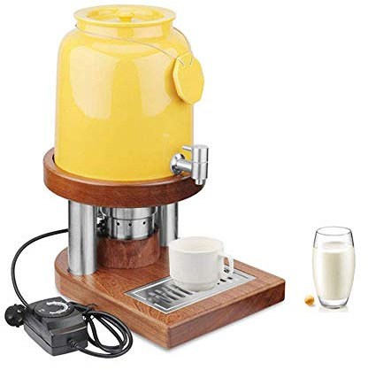 Dispensador de agua caliente de cerámica con grifo de acero inoxidable y soporte de madera, calentador de leche de urna de café para fiestas, buffet y oficina, jarras de café para mantener el calor,