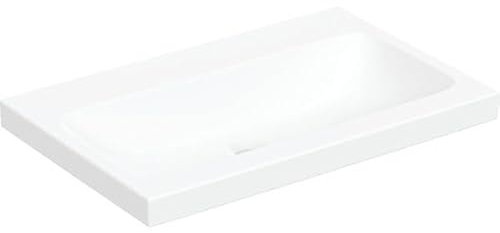 Geberit iCon Light Aufsatzwaschtisch, 75 cm x 48 cm, ohne Hahnloch, ohne Überlauf,501848, 501.848.00.8, Farbe: Weiß
