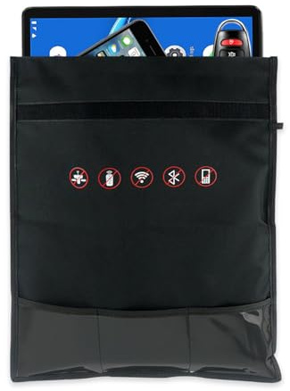 Meichoon Bolsa bloqueadora de señal RFID Bolsa de Blindaje Antiseguimiento Bolsa de Robo de espía Radiación el Nuevo Adhesivo Bloqueador de Llaves Cartera para Teléfono Celular