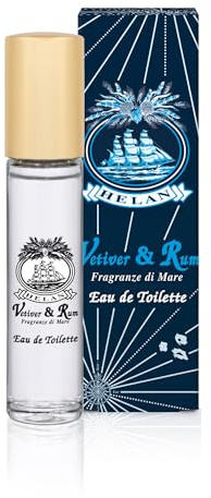 Helan Vetiver and Rum - Perfume para hombre con notas especiadas de clavo y pimienta negra, Eau de Parfum para hombre con fragancia cítrica floral de limón y lavanda, fragancia masculina, 10 ml