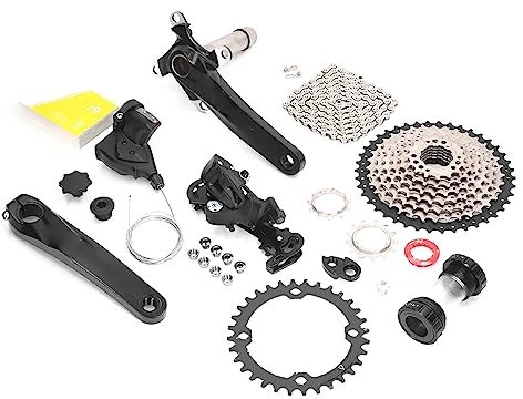 9-Gang-Gruppe, Leichte Schwungrad-Fahrradschaltung für Mountainbikes (32T Kettenblatt)