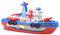 Feuerwehrboot,Elektrisches Schiff,Feuerlöschboot Spielzeug,Licht und Geräusche Boot,Musik Sound Licht Modell Spielzeugboot für Jungen und Mädchen