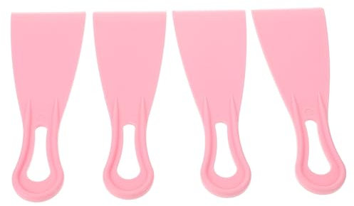 TOPBATHY Spatole Per Gelato in Plastica Riutilizzabile 4 Pezzi, Palette Piatte Per Gelatiera, Accessori Cucina Compatte e Sicure Per Preparazione Dessert Ragazzo Ragazza