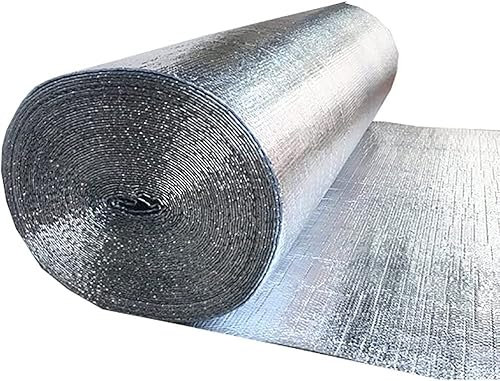 Aluminium Luftpolsterfolie, Isolierung, Doppel Luftpolsterfolie, Isolierplatten, wärmereflektierende Aluminium Isolierrolle, Isolierfolie, Heizkörperreflektor, Doppel Aluminium Luftpolster,