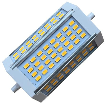 Ceiling Lighting LED Corn Light Bulbs R7S 30W 118mm Long Dimming Aluminum LED Light Floodlight Bulb 3000-6000K for Home Garage Warehouse(Warm White 3000K)