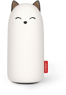 Legami - Meow Power Bank Laddningsbart batteri, USB Typ C-kabel ingår, 5 000 mAh, högkvalitativt litiumbatteri, bärbar powerbank, 4 x 9,5 cm