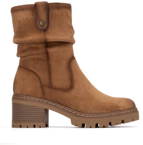 REFRESH - Botín Mujer Taupe - Calzado Cómodo y Versátil - Moda casual - Modelo 17302101 (Talla 36)