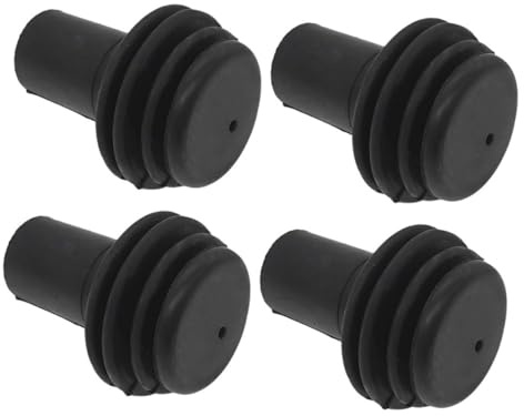 Rv Gutter Spout Cover System 4Pcs Black Silicone for Travel Use | Prevents Water Dripping onto Body, Long-Term Durability, Campsite-Ready for Outdoor Trips and Use