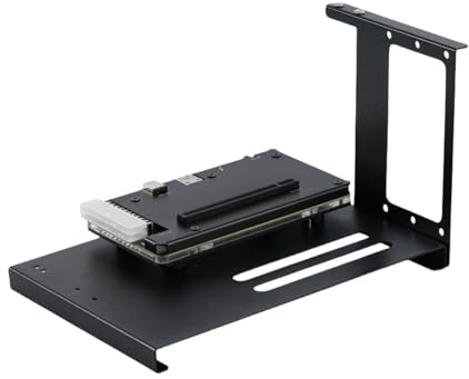 PUSOKEI Dock de Carte Graphique Externe Compatible avec Thunderbolt 3/4, Station de Quai de Boîtier EGPU avec Support SFX, Connecteur USB 4.0 et ATX 24pin