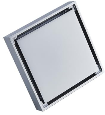 Scarico a pavimento invisibile for bagno Piatto doccia for vasca da in acciaio inossidabile 304 Copertura for scarichi a lineari a drenaggio lungo for doccia Raccoglitore for capelli Filtro(Chrome)