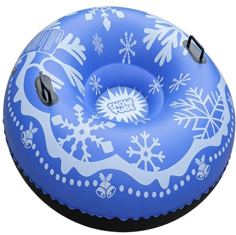 Trineo inflable, Neumático de Nieve Inflable PVC Trineo con Paredes Gruesas Tubos de Nieve Juguetes de Invierno Snowtubes Adultos Patinaje Niños Para Adolescentes