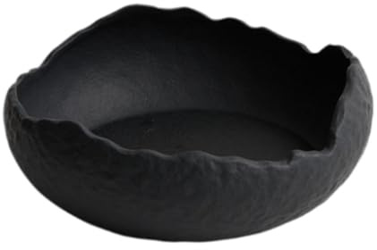 LIXSAZSE Piatto da portata in ceramica giapponese, piatto da insalata dalla forma irregolare, elegante servizio tavola per eleganti tavoli ristorante, antipasto irregolare in ceramica giapponese