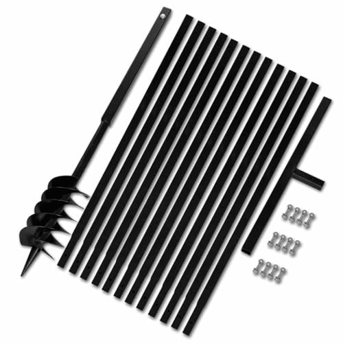 Generico Trapano da Terra con Manico 120 mm con Tubo di prolunga Acciaio 13 m,Trivelle