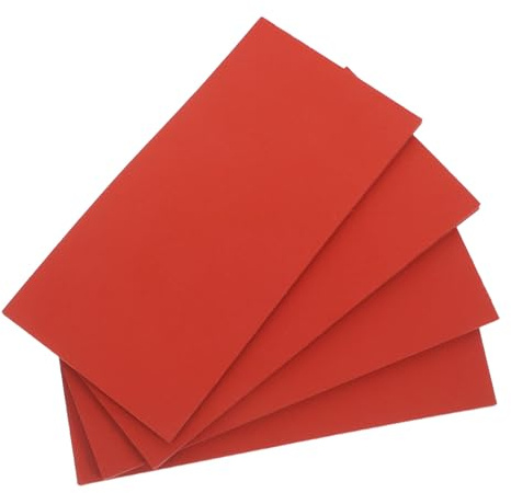 COHEALI 4 Stück Silikon Heat Press Matte Ersatzteil mit Rutschfester und Hitzebeständiger Oberfläche für Stoffe und Verbundplatten für Heim und Arbeitsprojekte Orange