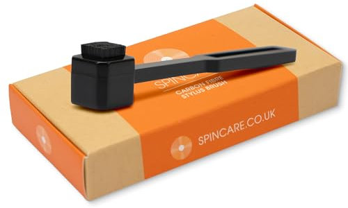 Antistatische Nadelreiniger Bürste Von SPINCARE | Karbonfaser Nadelbürste Für Schallplattenspieler Tonabnehmer | Entfernt Schmutz Und Ablagerungen Von Deiner Nadel