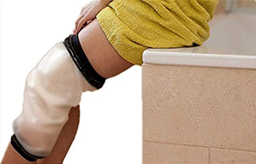 Copertura per doccia al ginocchio, impermeabile, per adulti in TPU, per doccia e vasca da bagno, protezione per ginocchia e ginocchia a tenuta stagna per ferite rotte al ginocchio