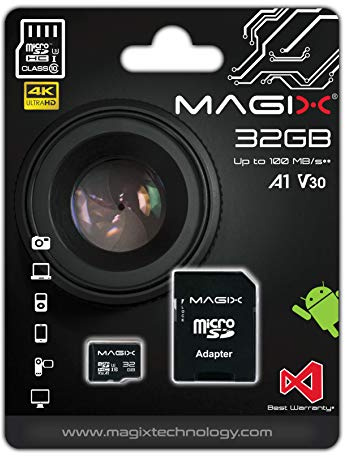 Magix MicroSD Speicherkarte 4K Series Klasse10 V30 + SD Adapter bis zu 100 MB/s (32GB) 4K_Variation