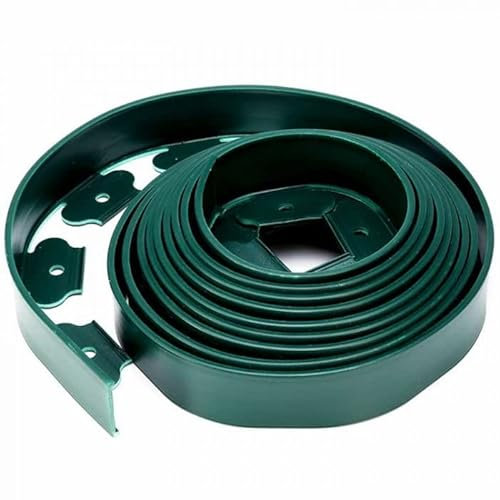 Bordure de gazon flexible avec ancrage au sol – Bricolage pour vergers – Clôture de jardin avec 5 clous de fixation – Limitation de gazon vert
