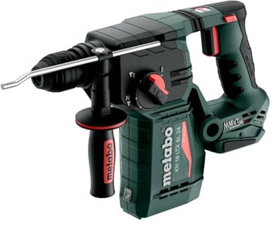 metabo Akku-Kombihammer KH 18 LTX BL 24-18 V, 2.2 J - SDS-plus, Bürstenlos, 3 Funktionen: Bohren, Hammerbohren, Meißeln, Vibrationsdämpfung, LED-Licht, Staubfrei - Inkl. metaBOX 165 L