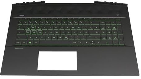 HP Pavilion Gaming 17-cd1000 original Tastatur inkl. Topcase DE (deutsch) schwarz/schwarz mit Backlight