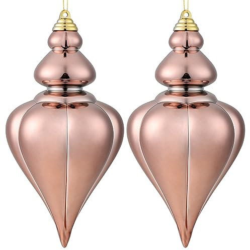 Briful 23CM Large Baubles, Shatterproof Christmas Tree Decorations, Rose Gold Xmas Balls Hanging Ornaments for Holiday Decor