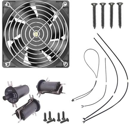 Replacement Fan and Lid/Door Switch Kit for Masterbuilt Gravity Series 560/800/1050 Digital Charcoal Grill and Smoker Combo