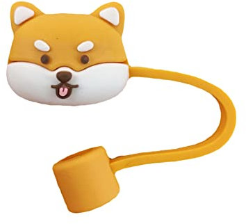 Cute Straw Tips Sleeve Cartoon Silicone Straw Sealing Covers Reusable for 6-8mm Washable Exquisite Gifts Party Decor Supplies