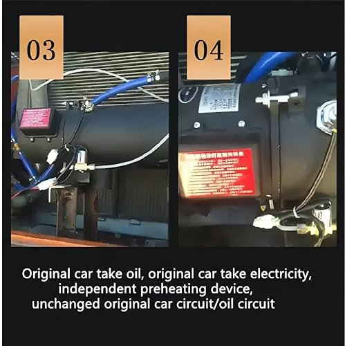 XiangMY 12V10 kW Hydronic Kühlmittelheizung, Flüssiger Brennstoff Heizung Diesel Warmwasserbereiter für Boot, Wohnwagen, Wohnmobil