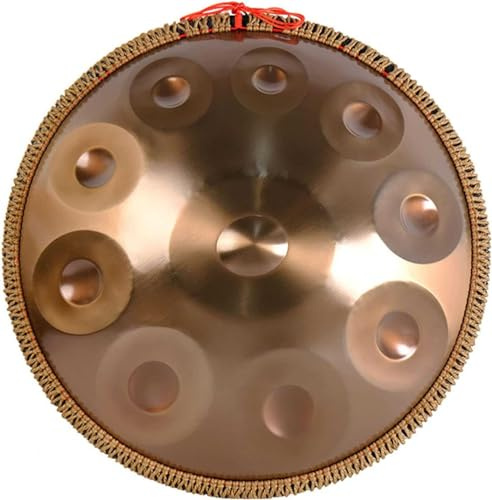 Handpan Drum - Professional Performance Hand Drum in D Minor, 440 Hz/432 Hz Handpan Drum with 9/10 Notes, with Soft Handpan Bag Steel Percussion Instrument