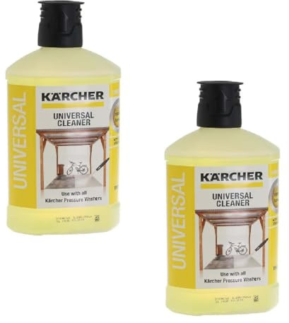 Masterpart Universal Cleaner 1L X 2 Plug And Clean Cleaning Detergent To Fit Karcher Pressure Washers Pack Of 2