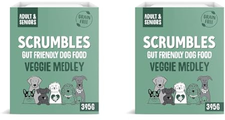 Scrumbles Natural Wet Dog Food, Grain Free Recipe, Vegetable Medley, 7 x 395g (Pack of 2)