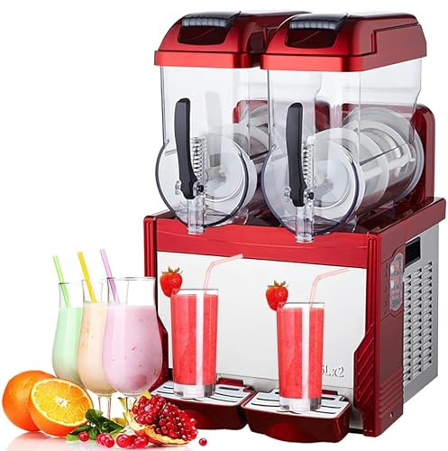 Commercial Slushy Machine, 30L Frozen Drink Snowcone Slush Maker Machine,Stainless Steel Smoothie Frozen Ice Cream Maker