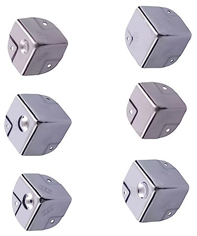 Veemoon 4pcs Edelstahl Aluminium Fall Ecke Protektoren Schreibtisch Ecke Schutz Box Wrap Tisch Aluminium Box Wrap