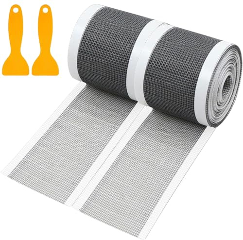 20 Meter Haarsieb Duschrinne - 10cm x 10m Abflusssieb Dusche Haare - 2Pcs Haarsieb Dusche Groß Filter, Shower Drain Hair Catcher, Selbstklebend Spülsieb Duschsieb für Badezimmer Badewannen Küchen