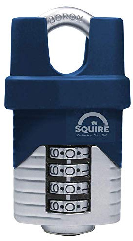 Henry Squire Vulcan 4 Wheel Closed Shackle Combination Padlock, 40 mm (Length)