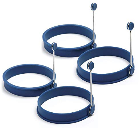 Norpro Silicone Round Pancake/Egg Rings, 4 Pieces