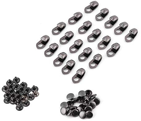Samfox Chaussure À Lacets Crochets 20pcs / Set Crochets En Alliage de Démarrage Dentelle Raccords Avec Rivets pour Climb Chaussures de Randonnée/Réparation/Randonnée
