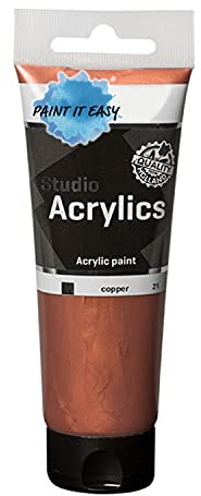 PAINT IT EASY NEU Studio Acrylfarbe, Akademie Qualität, 120 ml, Kupfer