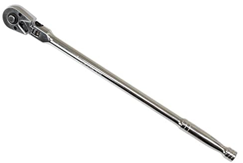 US PRO Tools 4199 Ratsche mit flexiblem Kopf, 1/4-Zoll-Antrieb, 305 mm, für Stecknüsse, 72 Zähne