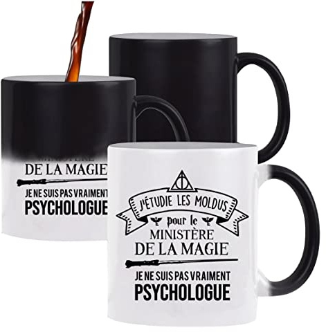 Planetee Mug magique thermoréactif Femme Responsable ministère magie tasse change couleur chaleur idée cadeau métier anniversaire Noël